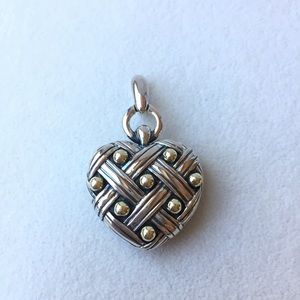 Ann King Sterling Silver 18K Yellow Gold Heart of Katharine Enhancer Pendant